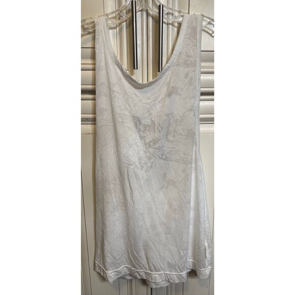 Varley Women's Burnout Melba Sleeveless Athleisure Muscle Tank Top White Large - Picture 7 of 10